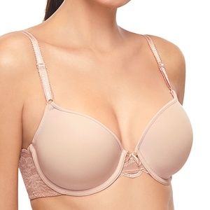NWT Wacoal Fire & Lace T-Shirt Bra- Mahogany Rose